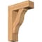 Ekena Millwork Funston Block Smooth Bracket w/ Offset Brace, Western Red Cedar, 7 1/2"W x 24"D x 32"H BKT0806X24X32FST05SWR - alternate 1